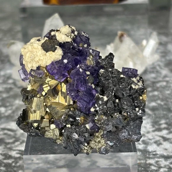 Pyrite Fluorite from Ojuela Mexico 🇲🇽 OM03